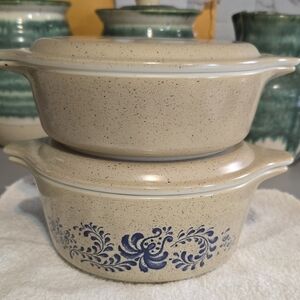 PYREX Homestead 471 & 472 Glass Casserole With Lid